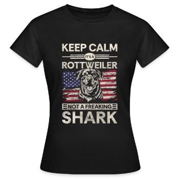 Rassehund Hunderasse Herrchen Stark - Frauen T-Shirt - Schwarz - Vorne - AI Model Female 172 dark (172cm)