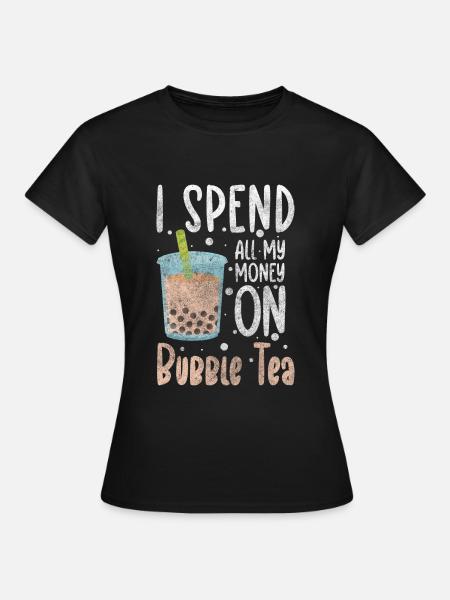 Bubble Tea Süß - Frauen T-Shirt - Schwarz