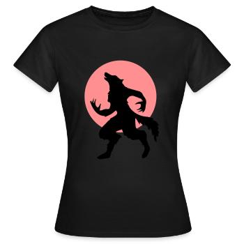 werewolf - Women's T-Shirt - black - Front - AI Model Female 172 dark (172cm)