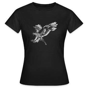 Golden Eagle - Women's T-Shirt - black - Front - AI Model Female 172 dark (172cm)