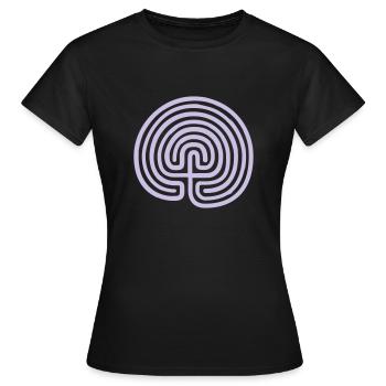 Labyrinth von Kreta - Frauen T-Shirt - Schwarz - Vorne - AI Model Female 172 dark (172cm)