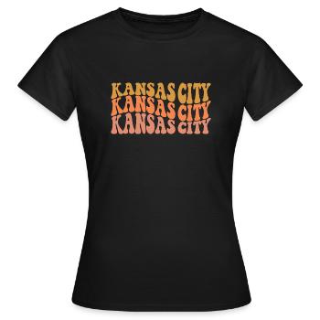 Kansas City - T-shirt Femme - noir - Devant - AI Model Female 172 dark (172cm)