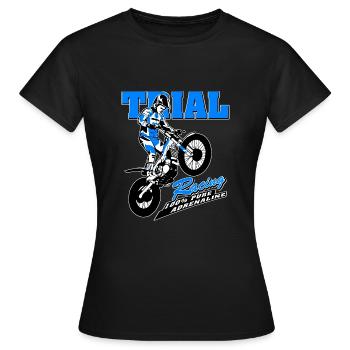 Trial - Trialsport - Moto Trial - Motorcycle Trial - Women's T-Shirt - black - Front - AI Model Female 172 dark (172cm)