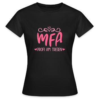 MFA Professional Medical Assistant - Women's T-Shirt - black - Front - AI Model Female 172 dark (172cm)