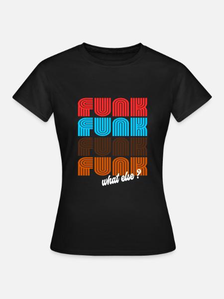 Funk Funk Funk Retro Vintage Design - Frauen T-Shirt - Schwarz