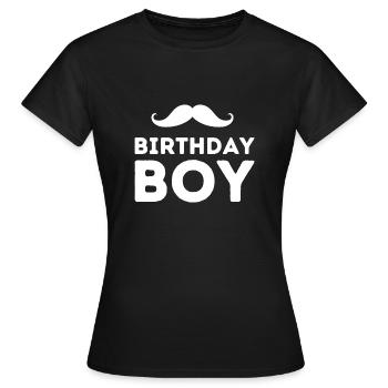 Cadeau d’anniversaire Boy Boy Beard - T-shirt Femme - noir - Devant - AI Model Female 172 dark (172cm)