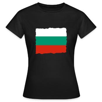 Drapeau Bulgarie Drapeau bulgare Sables d'Or - T-shirt Femme - noir - Devant - AI Model Female 172 dark (172cm)