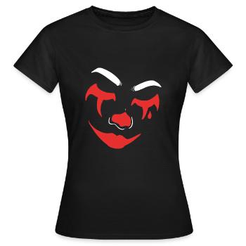 Sad Clown Entertainer Gift - Women's T-Shirt - black - Front - AI Model Female 172 dark (172cm)