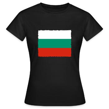 Drapeau Bulgarie Drapeau bulgare Sables d'Or - T-shirt Femme - noir - Devant - AI Model Female 172 dark (172cm)
