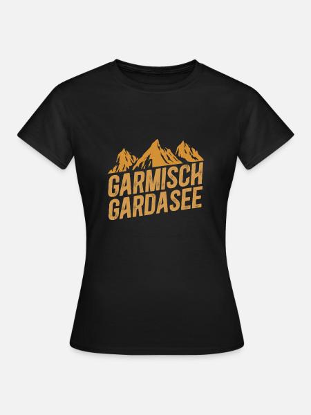 Alpenüberquerung Garmisch Gardasee - Frauen T-Shirt - Schwarz