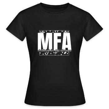 Arzthelferin Multitalent MFA - Frauen T-Shirt - Schwarz - Vorne - AI Model Female 172 dark (172cm)