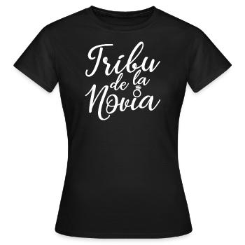Tribu de la Novia Bride's Tribe Bridesmaid Wedding - Women's T-Shirt - black - Front - AI Model Female 172 dark (172cm)