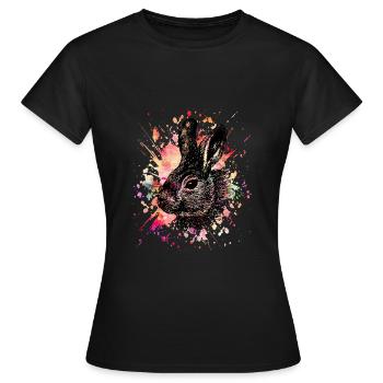 lièvre - T-shirt Femme - noir - Devant - AI Model Female 172 dark (172cm)