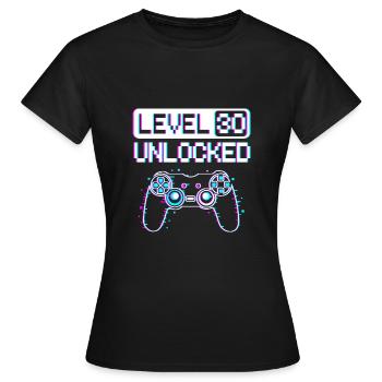 Happy Birthday 30 Jahre Nerd - Frauen T-Shirt - Schwarz - Vorne - AI Model Female 172 dark (172cm)