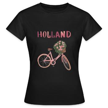 Holland - Women's T-Shirt - black - Front - AI Model Female 172 dark (172cm)