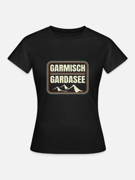 Alpenüberquerung Garmisch Gardasee - Frauen T-Shirt - Schwarz