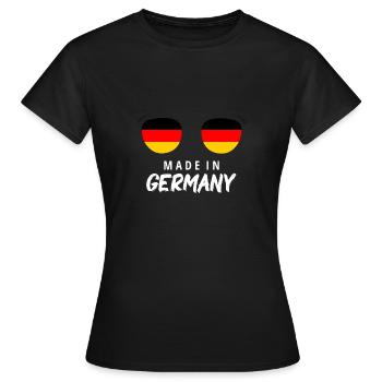 Drapeau de l’Allemagne Drapeau allemand Utilisé Look Homeland - T-shirt Femme - noir - Devant - AI Model Female 172 dark (172cm)