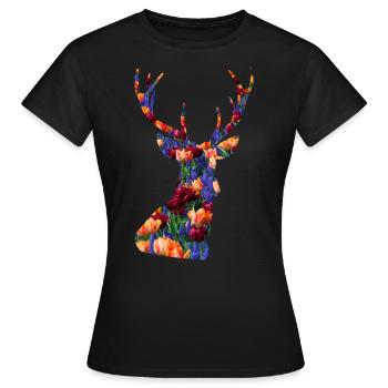 Tier - Frauen T-Shirt - Schwarz - Vorne - AI Model Female 172 dark (172cm)