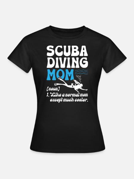Scuba Diving Mom - Frauen T-Shirt - Schwarz