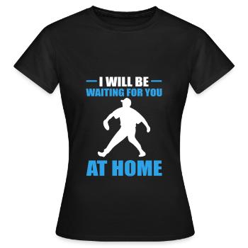 Softball Softball-Spieler - Frauen T-Shirt - Schwarz - Vorne - AI Model Female 172 dark (172cm)