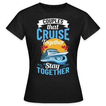 Croisière Croisière Croisière Croisière - T-shirt Femme - noir - Devant - AI Model Female 172 dark (172cm)