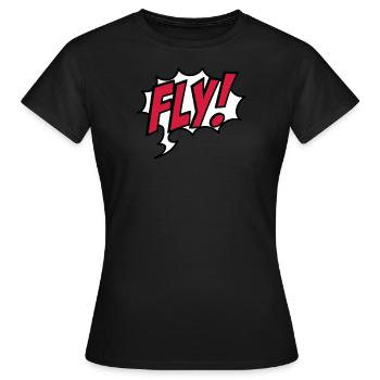 Voler - T-shirt Femme - noir - Devant - AI Model Female 172 dark (172cm)