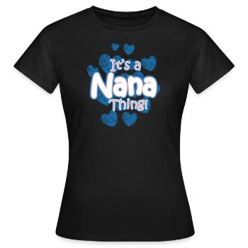 Grand-mère grand-mère - T-shirt Femme - noir - Devant - AI Model Female 172 dark (172cm)