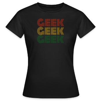 Nerd - Women's T-Shirt - black - Front - AI Model Female 172 dark (172cm)