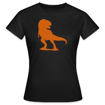 T-Rex - Frauen T-Shirt - Schwarz - Vorne - AI Model Female 172 dark (172cm)