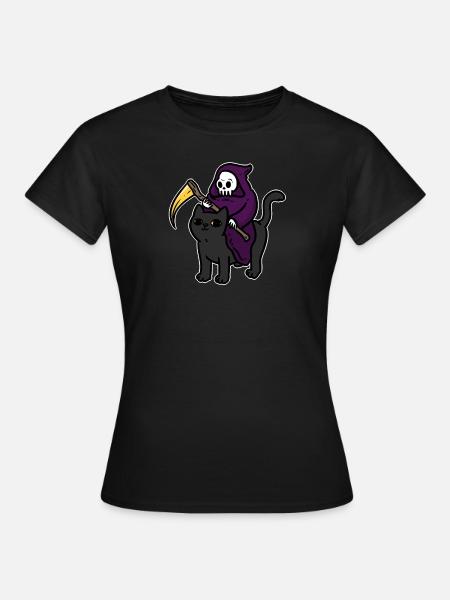 Halloween Geist Gruselig Spuk Angst Grauen Party - Frauen T-Shirt - Schwarz