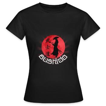 Bushido - T-shirt Femme - noir - Devant - AI Model Female 172 dark (172cm)