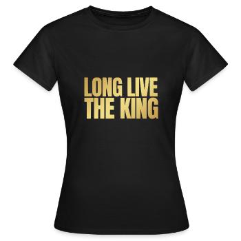 Britischer König Krönung Charles England Flagge - Frauen T-Shirt - Schwarz - Vorne - AI Model Female 172 dark (172cm)