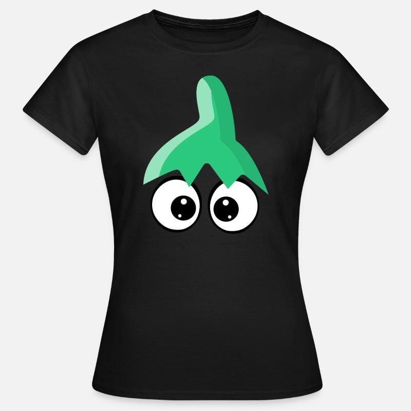 Eggplant Costume Eggplant Face Vegetable Carnival - Women's T-Shirt - black