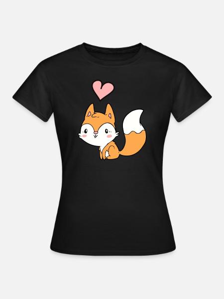 Fuchs - Frauen T-Shirt - Schwarz