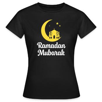 Ramadan Murbarak - Frauen T-Shirt - Schwarz - Vorne - AI Model Female 172 dark (172cm)