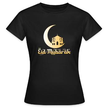Eid Mubarak - Frauen T-Shirt - Schwarz - Vorne - AI Model Female 172 dark (172cm)