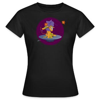 Sweete Portrait - Frauen T-Shirt - Schwarz - Vorne - AI Model Female 172 dark (172cm)