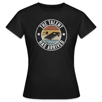 Cornhole das Talent ist da - Frauen T-Shirt - Schwarz - Vorne - AI Model Female 172 dark (172cm)