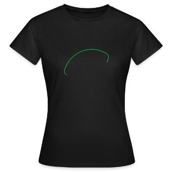 American football - Women's T-Shirt - black - Front - AI Model Female 172 dark (172cm)