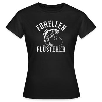 Forelle - Frauen T-Shirt - Schwarz - Vorne - AI Model Female 172 dark (172cm)