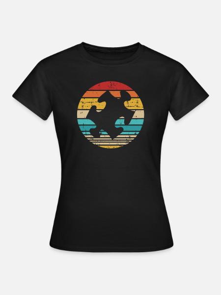 Puzzle - Frauen T-Shirt - Schwarz
