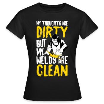 welding welding - Women's T-Shirt - black - Front - AI Model Female 172 dark (172cm)