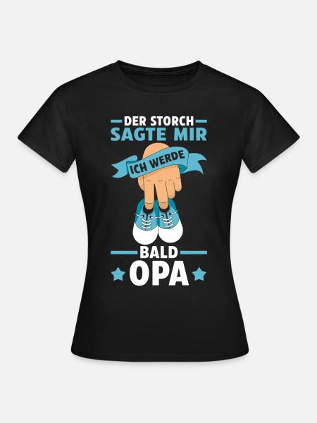 Werdender Opa - Frauen T-Shirt - Schwarz