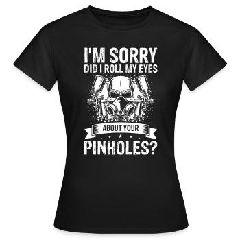Car painter offer for coachbuilders - Women's T-Shirt - black - Front - AI Model Female 172 dark (172cm)