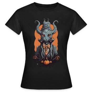 Halloween Magicien Monstre Créature Magique - T-shirt Femme - noir - Devant - AI Model Female 172 dark (172cm)