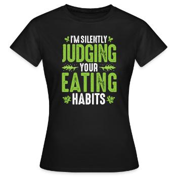 Nutritionniste diététicienne - T-shirt Femme - noir - Devant - AI Model Female 172 dark (172cm)