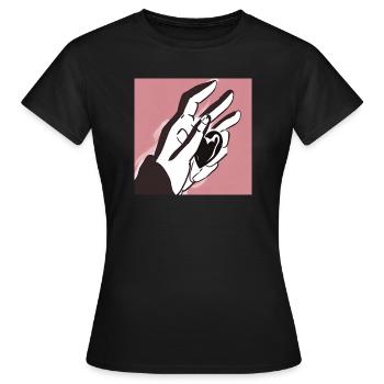 Attrape-coeur - T-shirt Femme - noir - Devant - AI Model Female 172 dark (172cm)