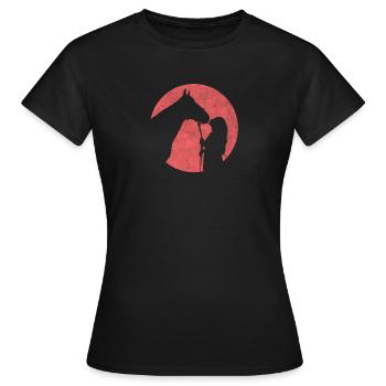 Fille femme avec cheval baiser amour cadeau d'équitation - T-shirt Femme - noir - Devant - AI Model Female 172 dark (172cm)