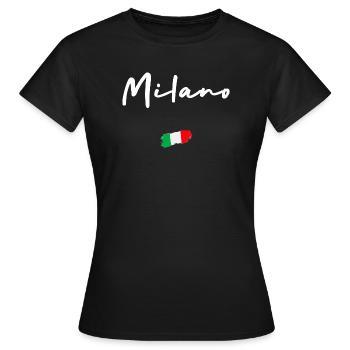 Milano - Women's T-Shirt - black - Front - AI Model Female 172 dark (172cm)