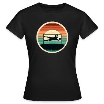Gardien de but Gardien de but Football - T-shirt Femme - noir - Devant - AI Model Female 172 dark (172cm)